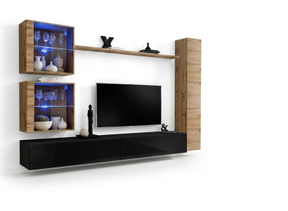 Meubles de salon design Armoire murale Armoire murale Étagère Ensemble de meubles TV bas, 6 pièces.
