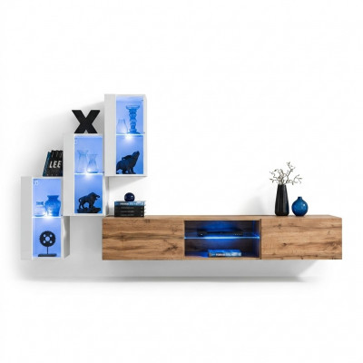 Salon nouvelle unité murale Mobilier Moderne Meuble TV moderne bas murale