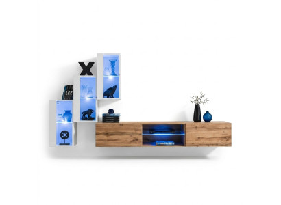 Salon nouvelle unité murale Mobilier Moderne Meuble TV moderne bas murale