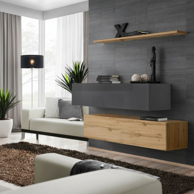 Ensemble moderne de meubles de salle à manger, design d'ameublement de buffet, ensemble mural salon suite de luxe 3 pièces