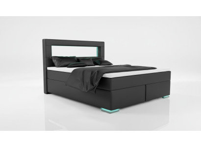 Chambre Lit Textile Luxe Rembourrage Ameublement 180x200 Meubles Lit double neuf