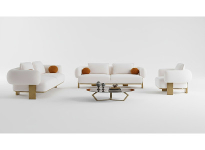 Ensemble de canapé 2x coussins de siège trois places ensemble de canapé design 3 pièces nouveau salon