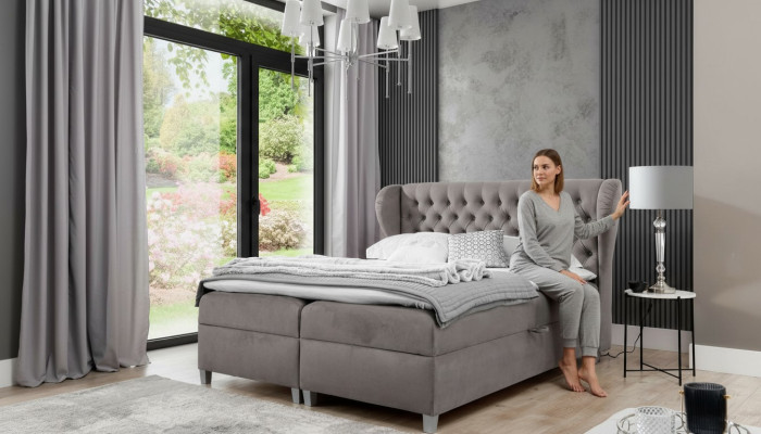 Chesterfield Lit sommier Luxury Bedroom Furnishings Modern Lit rembourré