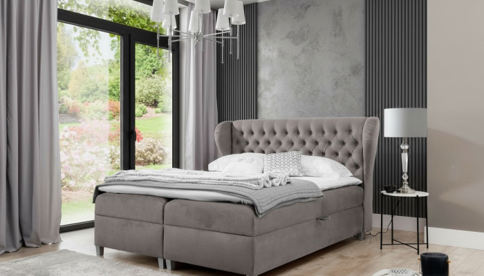Chesterfield Lit sommier Luxury Bedroom Furnishings Modern Lit rembourré