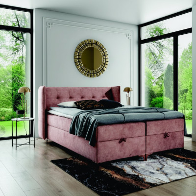 Meubles de chambre Lit Box Spring 160x200cm Design moderne Ameublement