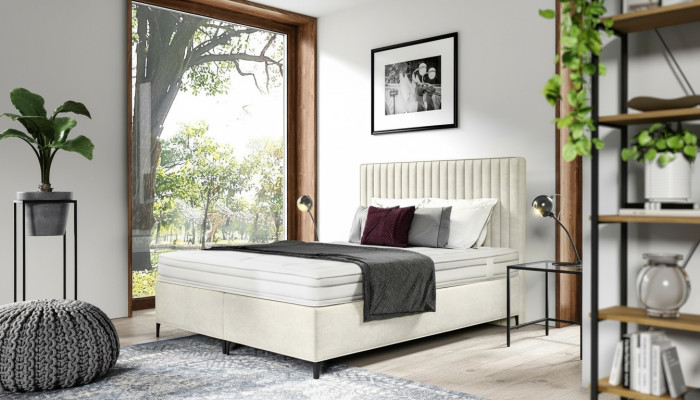 Designer-Liegebett Lit double Chambre de luxe Lit rembourré 160x200cm Style moderne