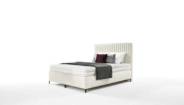 Designer-Liegebett Lit double Chambre de luxe Lit rembourré 160x200cm Style moderne