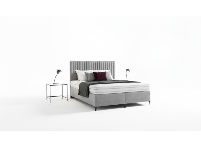 Lit rembourré Chambre Lit Luxe nouveau Design Moderne Ameublement en bois Textile