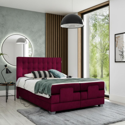 Lit double Ameublement Lit de luxe Design moderne en bois Mobilier textile neuf