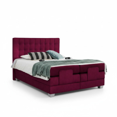 Lit double Ameublement Lit de luxe Design moderne en bois Mobilier textile neuf