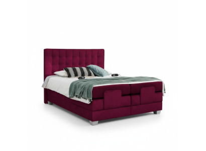 Lit double Ameublement Lit de luxe Design moderne en bois Mobilier textile neuf