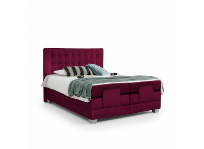Lit double Ameublement Lit de luxe Design moderne en bois Mobilier textile neuf