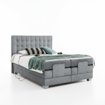 Lit double gris moderne 160x200cm Design de chambre Mobilier moderne