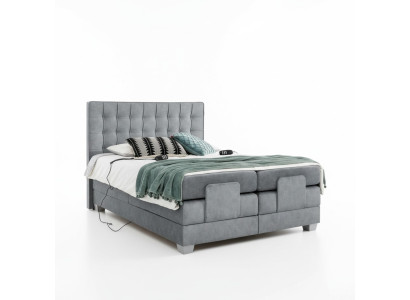 Lit double gris moderne 160x200cm Design de chambre Mobilier moderne