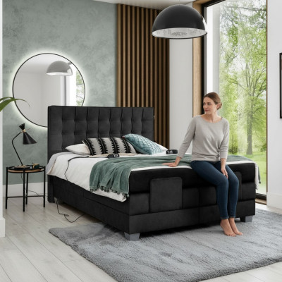 Lit à sommier tapissier Meuble rembourré Mobilier rembourré Lit de luxe Chambre à coucher Design moderne neuf