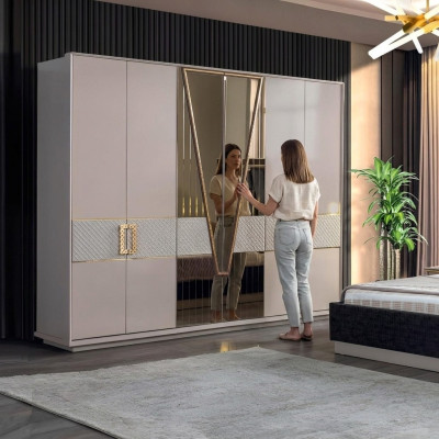 Armoire de chambre Meubles modernes de luxe Nouvelles fournitures Design