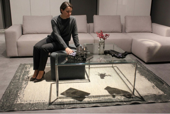 Table basse - Mobilier de salon - Table en verre de luxe - Design moderne et nouveau