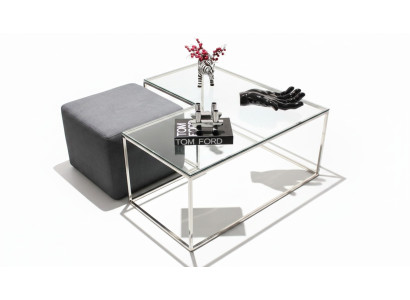 Table basse - Mobilier de salon - Table en verre de luxe - Design moderne et nouveau