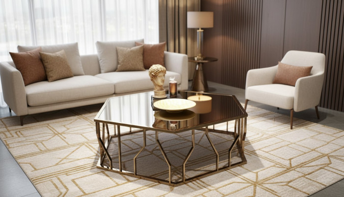 Conception moderne de table basse Mobilier de conception Meubles Table en verre Salon