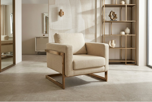 Fauteuil de luxe Mobilier de salon Design Mobilier moderne Textile de rembourrage