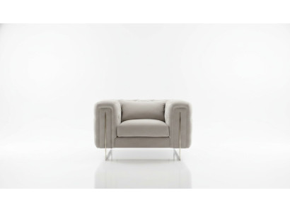 Fauteuil moderne salon Chesterfield mobilier tapisserie ameublement textile