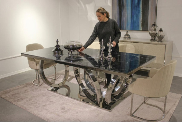 Ensemble de meubles modernes Luxueux mobilier Table à manger nouvelle 4 chaises Design Buffet