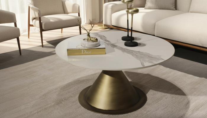 Table basse de luxe Design de salon Mobilier de table moderne Ameublement