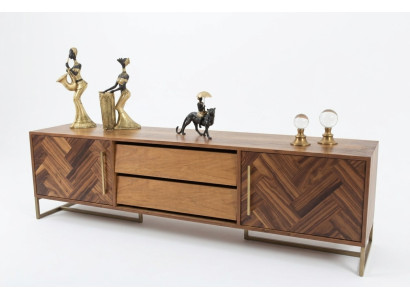 Meuble télé marron Meuble télé Buffet de salon Mobilier de salon Moderne Luxe Nouveau