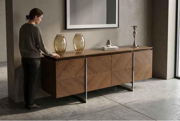 Meubles de design Buffet moderne de luxe pour le salon Mobilier en bois