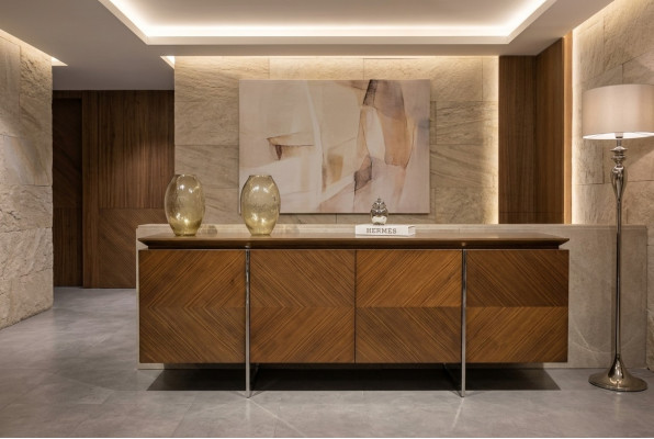 Meubles de design Buffet moderne de luxe pour le salon Mobilier en bois