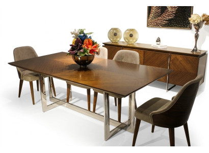 Ensemble complet Table à manger Mobilier de salle à manger de luxe Buffet 4 chaises