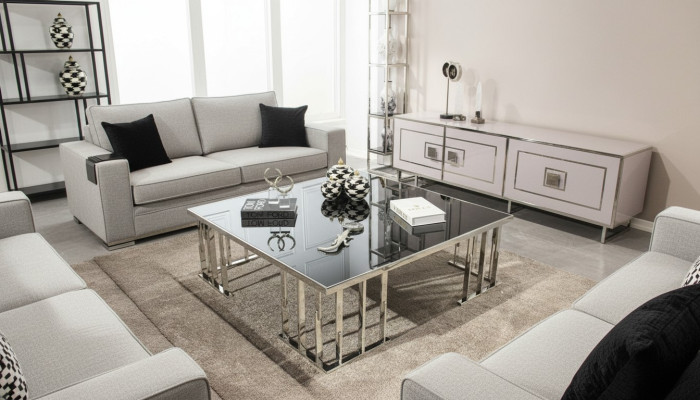 Table basse Mobilier de salon moderne Meubles en verre Mobilier de luxe Design Mobilier
