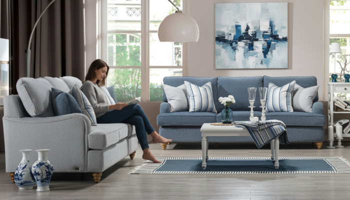 Canapé trois places 2x Salon Mobilier de luxe Design moderne Ameublement
