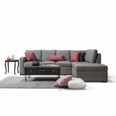 Salon Rembourrage Mobilier de Luxe Canapé d'angle en L moderne en forme de L Design Moderne Sofa Couch