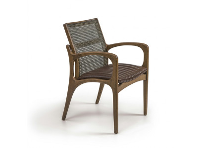 Fauteuil Salle à manger Chaise moderne Mobilier en bois Design Ameublement