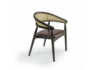 Fauteuil design en bois marron Chaise neuve Salle à manger Mobilier de siège