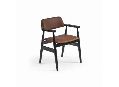 Chaise Design Salle à Manger Noire Meubles Chaise en Bois Siège Neuf