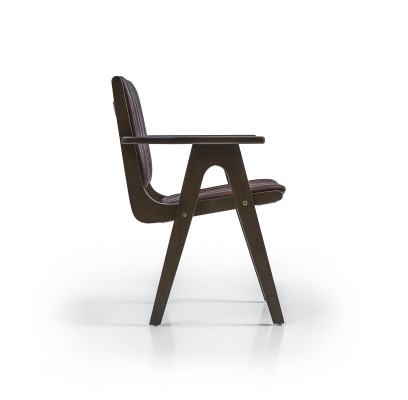 Mobilier Salle à manger Design Chaise avec Accoudoirs Chaise en bois Siège rembourré neuf