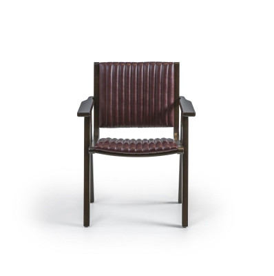 Mobilier Salle à manger Design Chaise avec Accoudoirs Chaise en bois Siège rembourré neuf