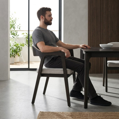 Fauteuil Chaise de salle à manger moderne avec accoudoirs Design nouveau Mobilier