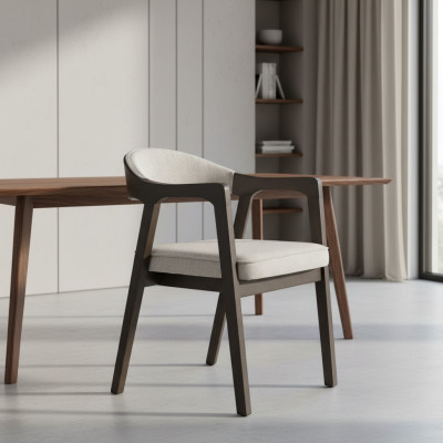 Fauteuil Chaise de salle à manger moderne avec accoudoirs Design nouveau Mobilier