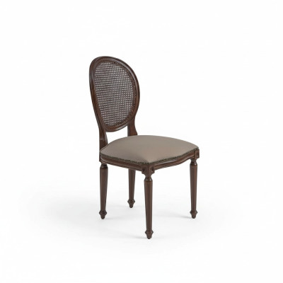 Chaise design Salle à manger Style Classique Siège rembourré Mobilier Chaise en bois