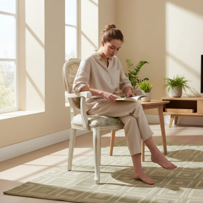 Mobilier de designer classique R Chaise de salle à manger avec accoudoirs Meubles neufs