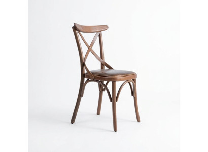 Chaise de designer en bois Mobilier de salle à manger de luxe Brun nouveaux ameublements