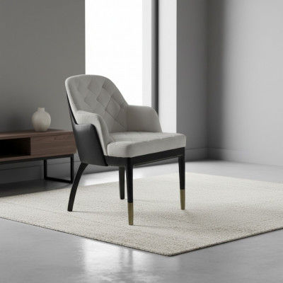 Chaise avec accoudoirs Mobilier de luxe design Salle à manger nouveaux ameublements