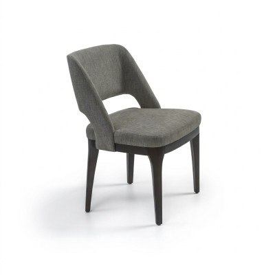 Chaise grise de luxe Mobilier design Salle à manger Siège rembourré Meubles modernes
