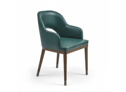 Chaise de luxe avec accoudoirs Chaise de salle à manger design nouvelle Sièges rembourrés de meubles modernes