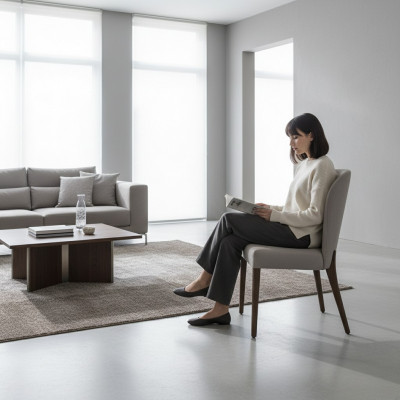 Chaise design Gris Mobilier Luxe nouveau Mobilier de salle à manger Style moderne Chaises