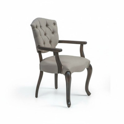 Salle à manger Chaise Designer Chesterfield Bois Style de luxe Moderne Chaise rembourrée nouvelle