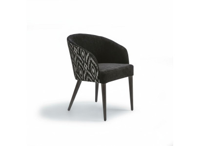 Chaise avec accoudoirs Designer Salle à manger de luxe Siège rembourré Mobilier en bois